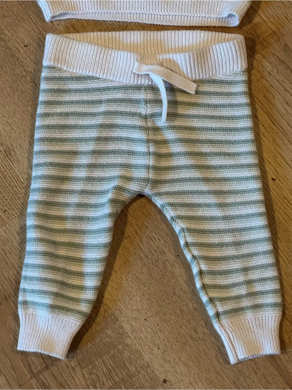 Janie and Jack Baby Knit Sweater & Pants Set Green Stripe 3–6 Months